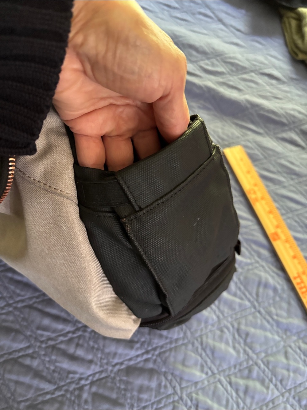 Petunia Pickle Bottom Black and Light Gray Messenger Bag or back pack style - Picture 6 of 11